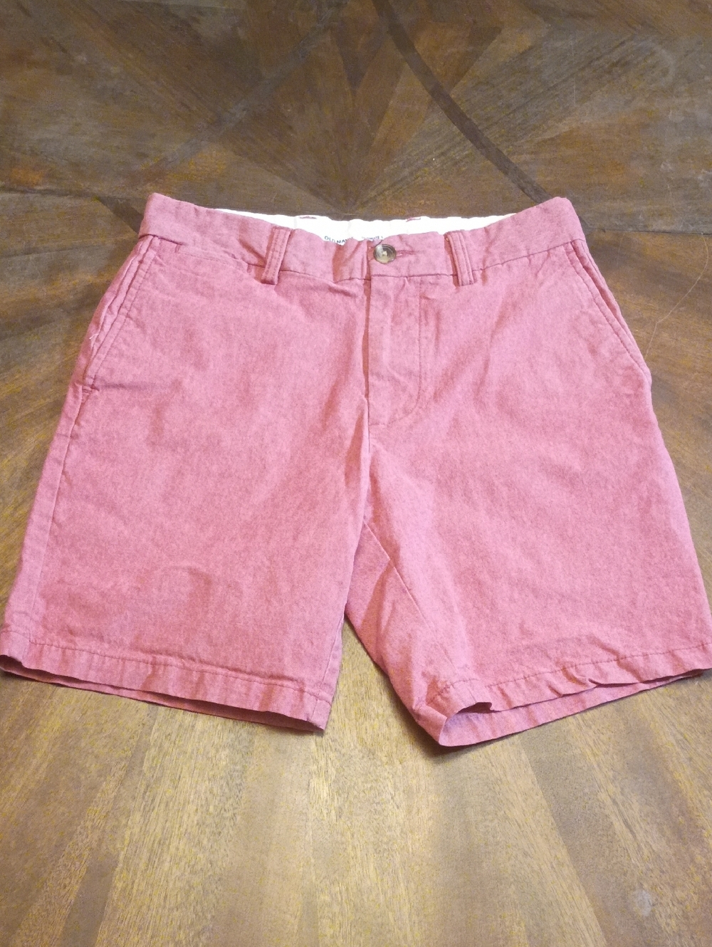 Old Navy Ultimate Slim Built-In Flex Shorts Men’s Size 28 Pink Flat Front Casual
